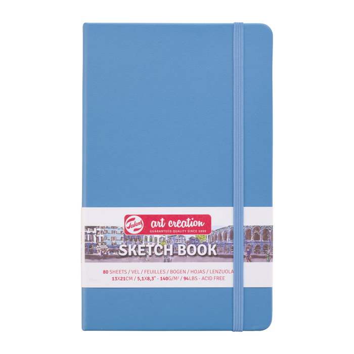 TALENS ART CREATION Cuaderno de Dibujo Boceto Cosido Tapa Dura con Goma, Azul (Set de 5) TALENS ART CREATION Cuaderno de Dibujo Boceto Cosido Tapa Dura con Goma, Azul (Set de 5)